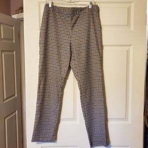 Plaid flannel pencil dress pants